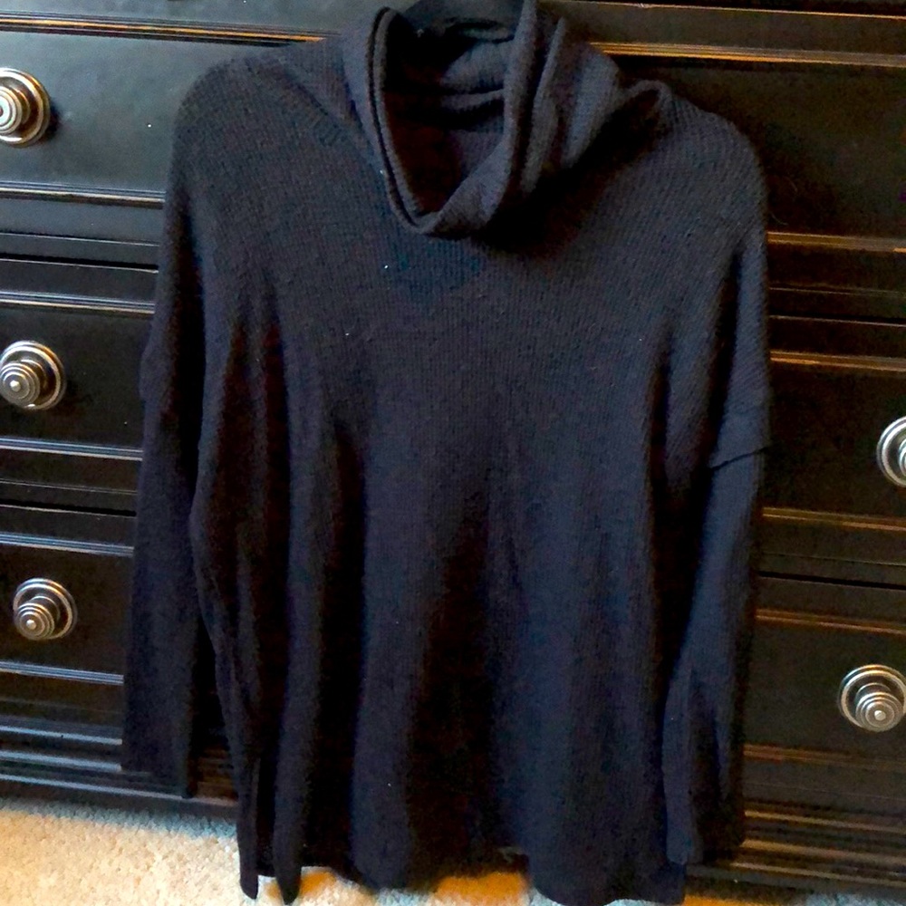 Pink blush maternity cowl sweater